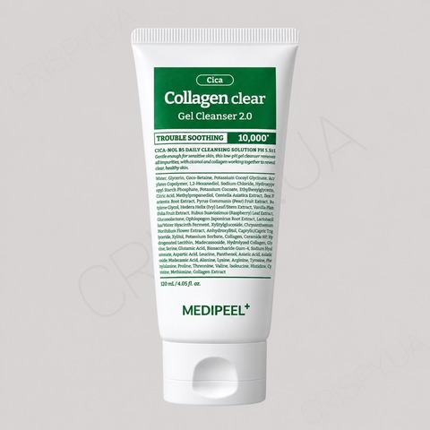 Гель для вмивання з колагеном MEDIPEEL GREEN CICA COLLAGEN CLEAR GEL CLEANSER 2.0 - 120 мл
