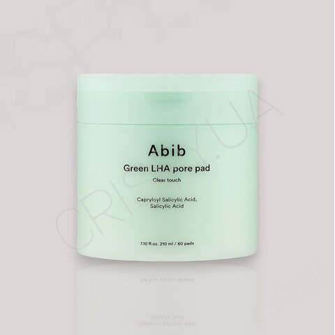 Очищувальні педи для обличчя Abib Green LHA Pore Pad Clear Touch - 60 шт