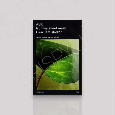 Тканинна маска для обличчя Abib Gummy Sheet Mask Heartleaf Sticker - 27 мл