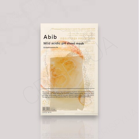 Зволожувальна та освітлювальна тканинна маска для обличчя Abib Mild Acidic Ph Sheet Mask Glutathiosome Fit - 30 мл