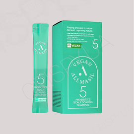 Набір шампунів для глибокого очищення шкіри голови ALLMASIL 5 Probiotics Scalp Scaling Shampoo - 8 мл*20 шт (модель:7106) Набір шампунів для глибокого очищення шкіри голови ALLMASIL 5 Probiotics Scalp Scaling Shampoo - 8 мл*20 шт