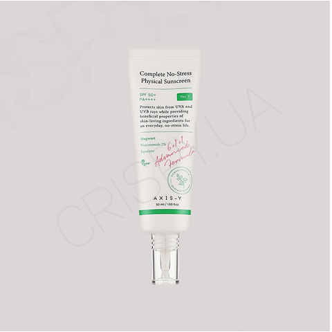 Сонцезахисний крем AXIS-Y Complete No-Stress Physical Sunscreen SPF 50+ - 50 мл