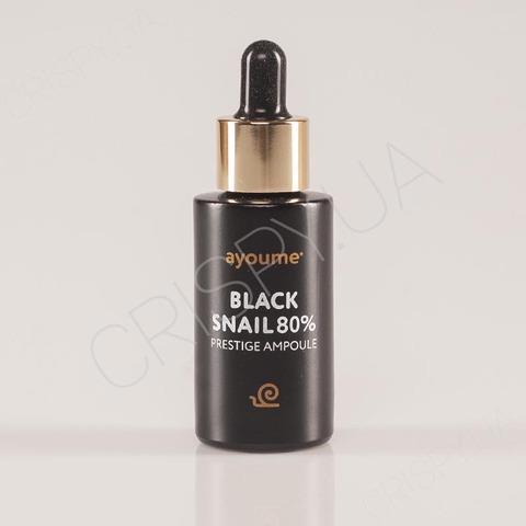 Ампульна равликова сироватка для обличчя Ayoume Black Snail Prestige Ampoule - 30 мл
