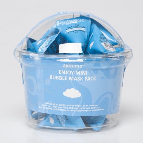 Набір пірамідок з кисневою маскою AYOUME ENJOY MINI BUBBLE MASK PACK - 30 шт. по 3 г