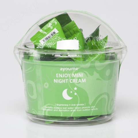 Набір антивікових кремів для нічних обличчя AYOUME ENJOY MINI NIGHT CREAM - 30 шт. по 3 г