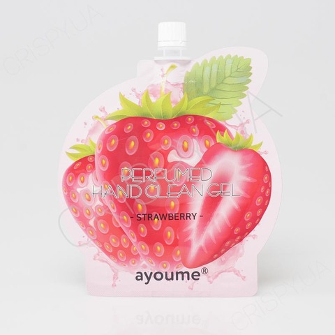 Крем-антисептик для рук полуничний AYOUME PERFUMED HAND CLEAN GEL STRAWBERRY - 20 мл