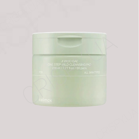 Педи для очищення шкіри та зняття макіяжу Celimax Ji Woo Gae One Step Mild Cleansing Pad - 60 шт