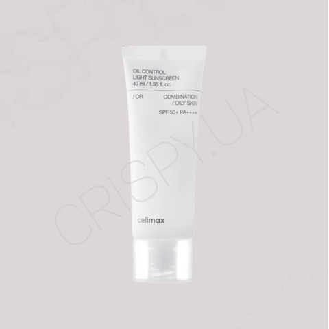Сонцезахисний крем для зменшення секреції себума Celimax Oil Control Light Sunscreen SPF50+ PA++++ - 40 мл