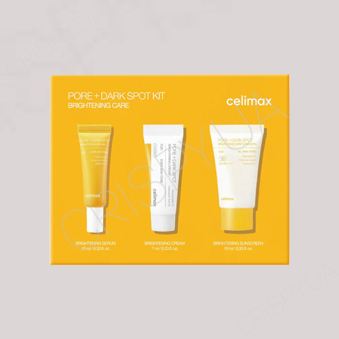 Набір для обличчя Celimax Pore+ Dark Spot Brightening Kit - 10 мл+7 мл+10 мл