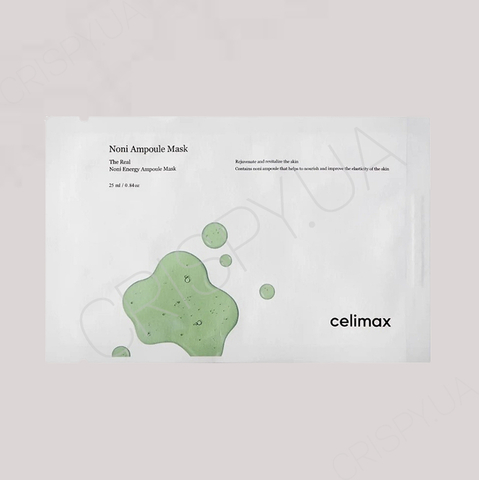 Тканинна маска для обличчя з екстрактом плодів ноні Celimax The Real Noni Energy Ampoule Mask - 25 мл