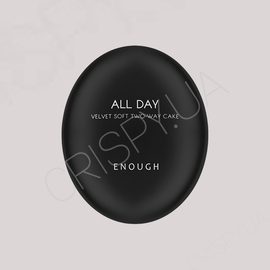 Пудра для обличчя Enough All Day Velvet Soft Two-Way Cake SPF 28 PA++ - 10 г*2шт (модель:7034) Пудра для обличчя Enough All Day Velvet Soft Two-Way Cake SPF 28 PA++ - 10 г*2шт