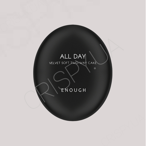 Пудра для обличчя Enough All Day Velvet Soft Two-Way Cake SPF 28 PA++ - 10 г*2шт