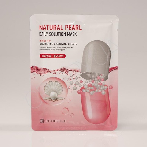 Тканинна маска з перлами ENOUGH BONIBELLE NATURAL PEARL DAILY SOLUTION MASK - 23 мл