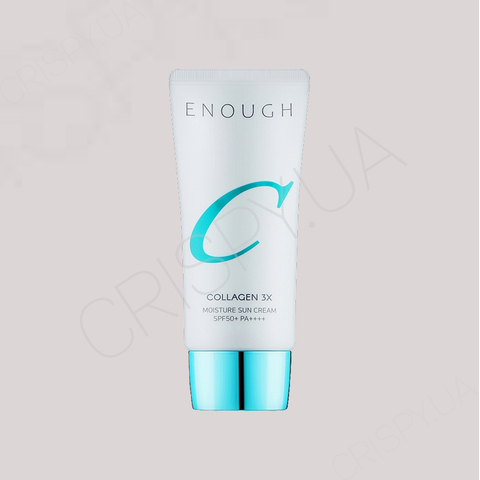 Зволожувальний сонцезахисний крем з колагеном Enough 3х Collagen Moisture Sun Cream SPF50+ PA+++ - 50 мл