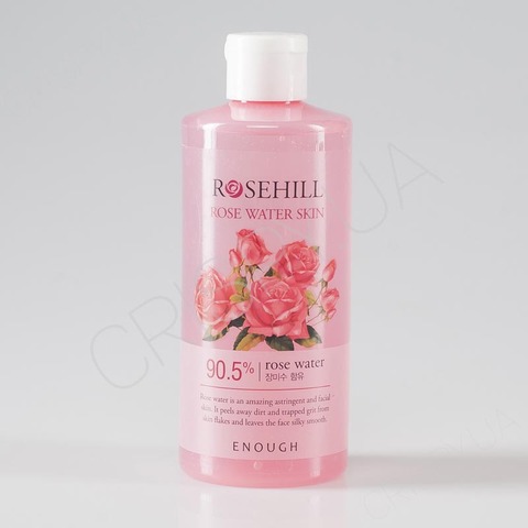 Тонер для обличчя з гідролатом троянди Enough Rosehill-Rose Water Skin - 300 мл