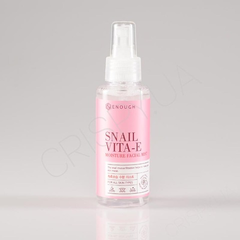 Міст для обличчя з равликом та вітаміном E Enough Snail Vita-E Moisture Facial Mist - 100 мл