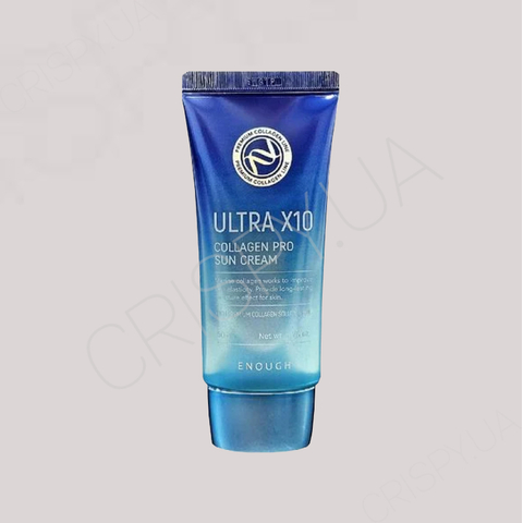 Сонцезахисний крем для обличчя Enough Ultra X10 Collagen Pro Sun Cream SPF 50+/PA ++++ - 50 мл 