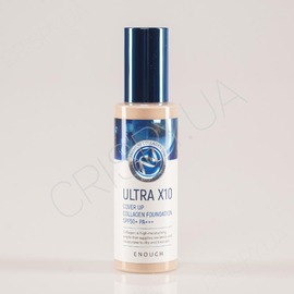 Колагеновий тональний крем ENOUGH Ultra X10 Cover Up Collagen Foundation - 100 мл (модель:2667) Колагеновий тональний крем ENOUGH Ultra X10 Cover Up Collagen Foundation - 100 мл