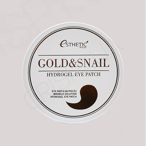 Гідрогелеві патчі для повік з екстрактом слизу равлика та золота Esthetic House Gold & Snail Hydrogel Eye Patch - 60 шт