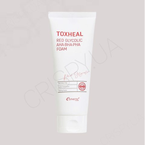 Пінка для вмивання із гліколевою кислотою Esthetic House Toxheal Red Glycolic AHA-BHA-PHA Foam - 150 мл