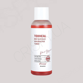 Пілінг-тонер із гліколевою кислотою Esthetic House Toxheal Red Glycolic AHA-BHA-PHA Toner - 180 мл (модель:6566) Пілінг-тонер із гліколевою кислотою Esthetic House Toxheal Red Glycolic AHA-BHA-PHA Toner - 180 мл