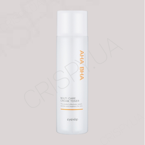 Мультифункціональний крем-тонер для обличчя з кислотами Eyenlip Aha & Bha Multi Care Cream & Toner - 200 мл 