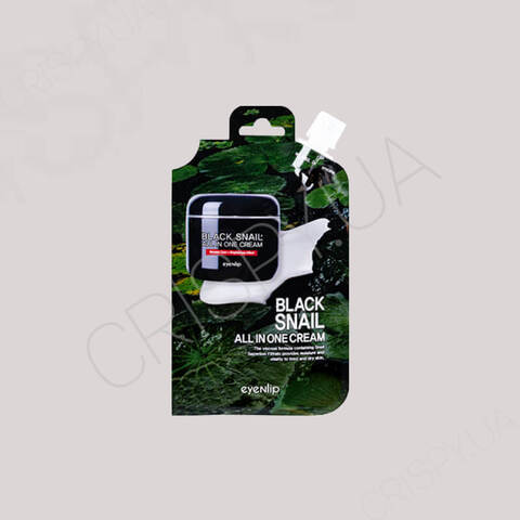 Антивіковий крем для обличчя з равликом EYENLIP BLACK SNAIL ALL IN ONE CREAM - 25 г