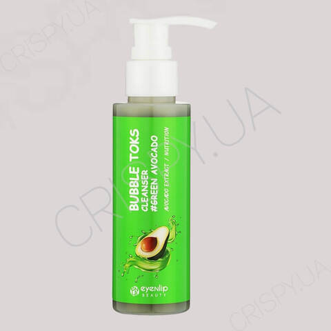 Пінка для обличчя з авокадо Eyenlip Green Avocado Bubble Toks Cleanser - 100 мл