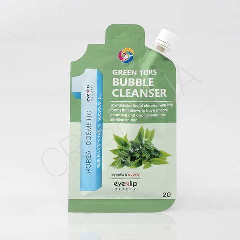 Киснева пінка-детокс для вмивання EYENLIP GREEN TOKS BUBBLE CLEANSER - 20 г
