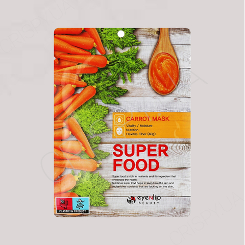 Тканинна маска для обличчя з морквою Eyenlip Super Food Mask Carrot - 23 мл
