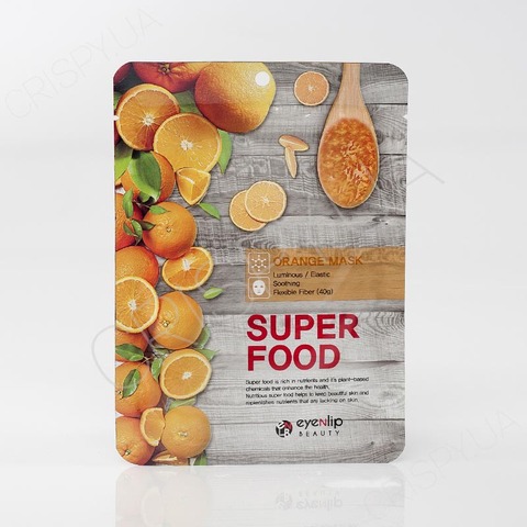 Тканинна маска для обличчя з апельсином EYENLIP SUPER FOOD ORANGE MASK - 23 мл