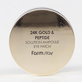 Патчі для очей із золотом та пептидами FARMSTAY 24K GOLD & PEPTIDE SOLUTION AMPOULE EYE PATCH - 60 шт. (модель:2796) Патчі для очей із золотом та пептидами FARMSTAY 24K GOLD & PEPTIDE SOLUTION AMPOULE EYE PATCH - 60 шт.