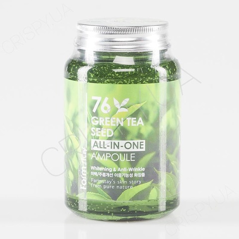Сироватка для обличчя із зеленим чаєм FARMSTAY 76 GREEN TEA SEED ALL-IN-ONE AMPOULE - 250 мл