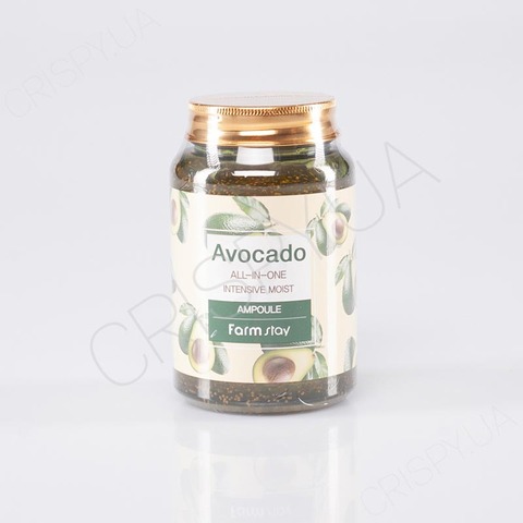 Сироватка для обличчя з авокадо FARMSTAY AVOCADO ALL-IN-ONE INTENSIVE MOIST AMPOULE - 250 мл