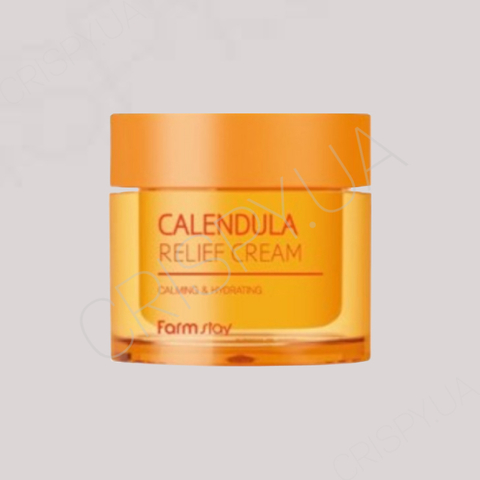 Крем для обличчя з календулою FARMSTAY CALENDULA RELIEF CREAM - 80 мл 
