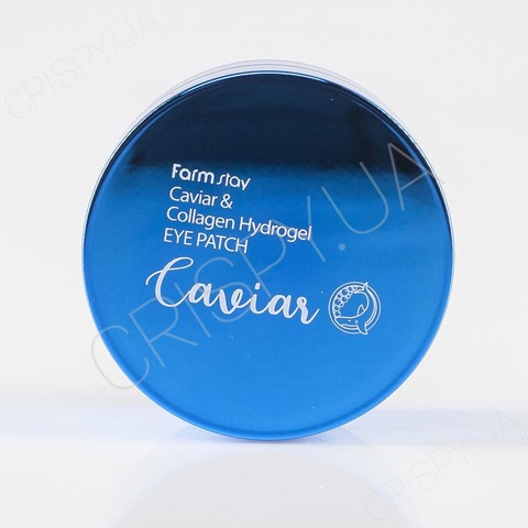 Патчі для очей з ікрою FARMSTAY CAVIAR & COLLAGEN HYDROGEL EYE PATCH - 60 шт.