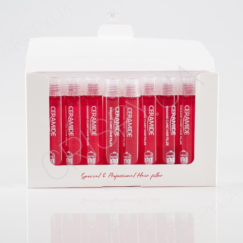 Набір філерів для волосся з керамідами FARMSTAY CERAMIDE DAMAGE CLINIC HAIR FILLER - 13мл×10 шт.