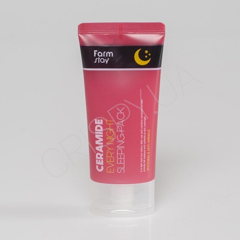 Нічна маска, що відновлює, для обличчя з керамідами FARMSTAY CERAMIDE EVERY NIGHT SLEEPING PACK - 120 мл