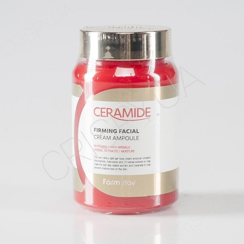 Крем-сироватка для обличчя з керамідами FARMSTAY CERAMIDE FIRMING FACIAL CREAM AMPOULE - 250 мл