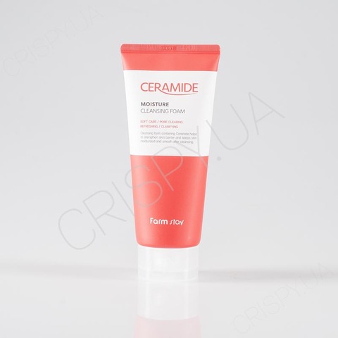 Пінка для вмивання обличчя з керамідами FARMSTAY CERAMIDE MOISTURE CLEANSING FOAM - 180 мл