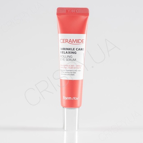 Сироватка-ролер для очей FARMSTAY CERAMIDE WRINKLE CARE RELAXING ROLLING EYE SERUM - 25 мл