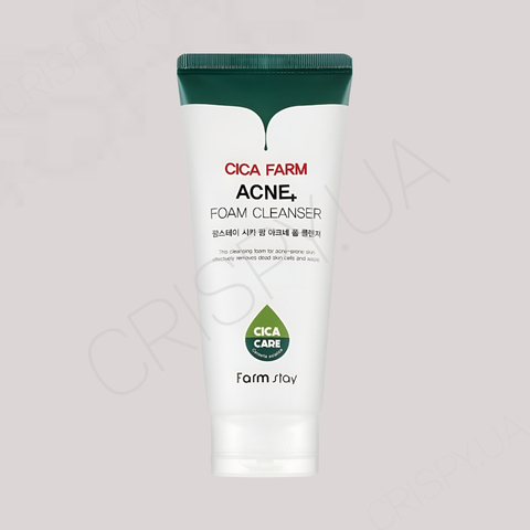 Очищаюча пінка для проблемної шкіри FARMSTAY CICA FARM ACNE FOAM CLEANSER - 180 мл