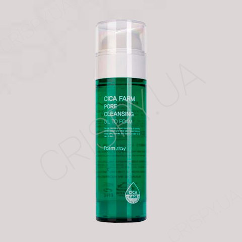 Гідрофільна олія-пінка з екстрактом центели FARMSTAY CICA FARM PORE CLEANSING OIL TO FOAM - 115 мл