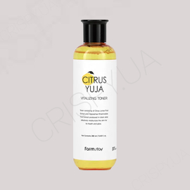 Тонер з екстрактом юдзу FARMSTAY CITRUS YUJA VITALIZING TONER - 280 мл (модель:6420) Тонер з екстрактом юдзу FARMSTAY CITRUS YUJA VITALIZING TONER - 280 мл