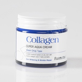 Зволожуючий крем для обличчя з колагеном FARMSTAY COLLAGEN SUPER AQUA CREAM - 80 мл (модель:2815) Зволожуючий крем для обличчя з колагеном FARMSTAY COLLAGEN SUPER AQUA CREAM - 80 мл