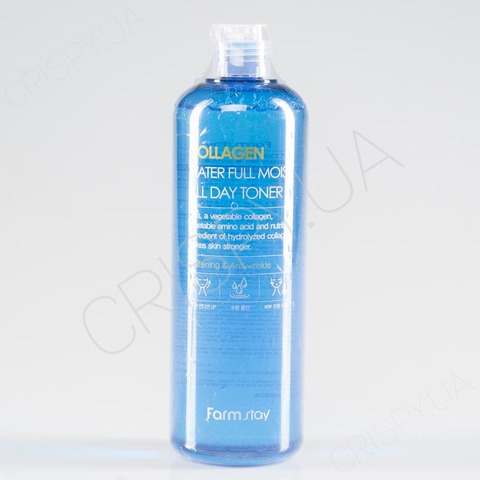 Колагеновий тонер для обличчя FARMSTAY COLLAGEN WATER FULL MOIST ALL DAY TONER - 500 мл