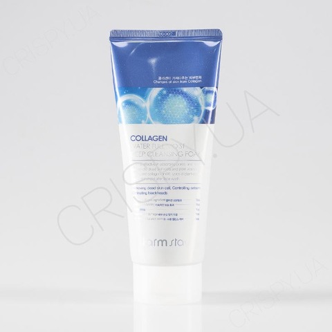 Пінка для вмивання обличчя з колагеном FARMSTAY COLLAGEN WATER FULL MOIST DEEP CLEANSING FOAM - 180 мл