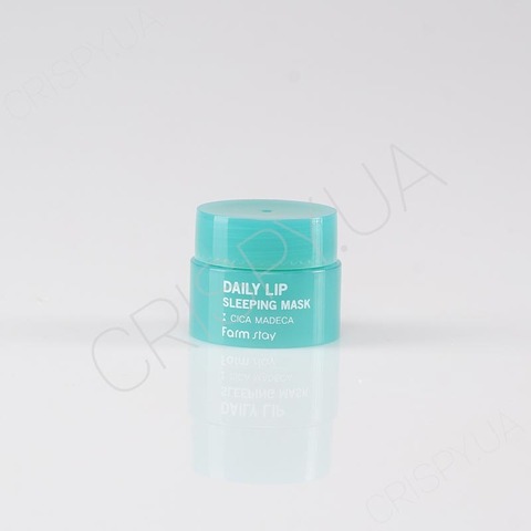 Нічна маска для губ з олією ши та центелою FARMSTAY DAILY LIP SLEEPING MASK CICA MADECA MINI - 3 мл