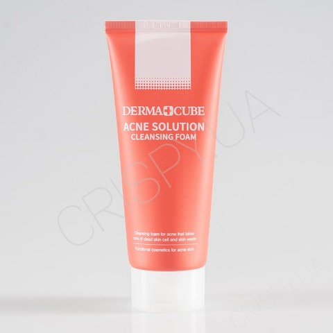 Пінка для вмивання проти акне та прищів FARMSTAY DERMA CUBE ACNE SOLUTION CLEANSING FOAM - 180 мл