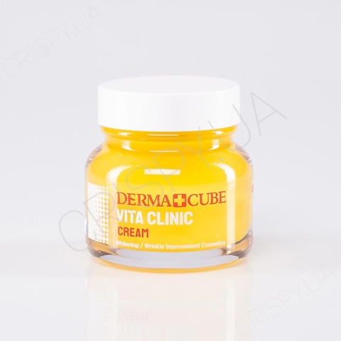 Крем для обличчя, що освітлює FARMSTAY DERMA CUBE VITA CLINIC CREAM - 60 мл